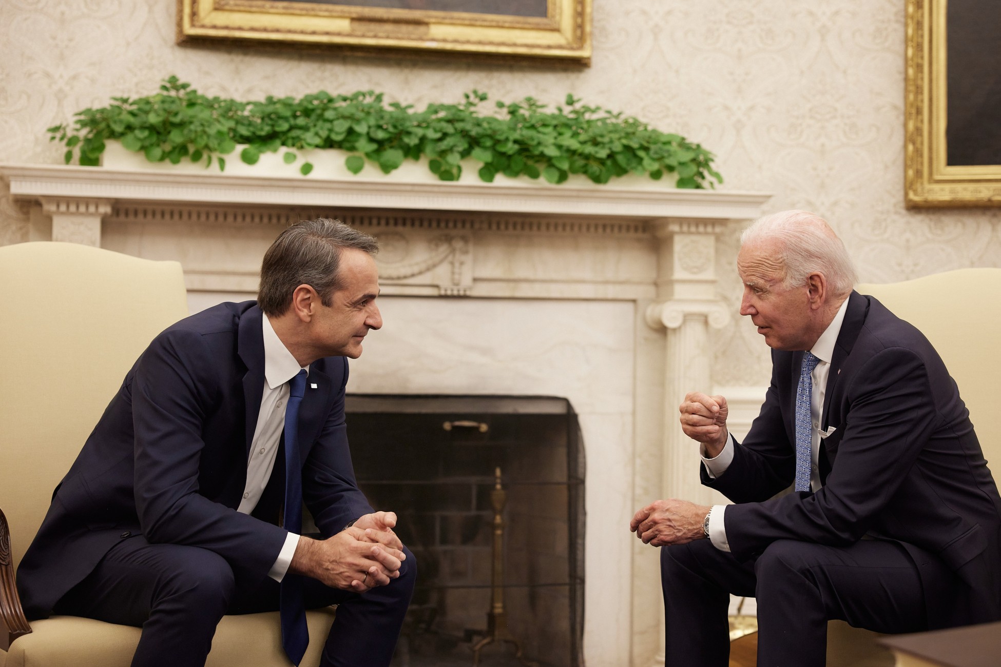 Δημοκρατία, ενεργειακά, F-35 και τουρκική προκλητικότητα στη συνάντηση Μητσοτάκη – Μπάιντεν