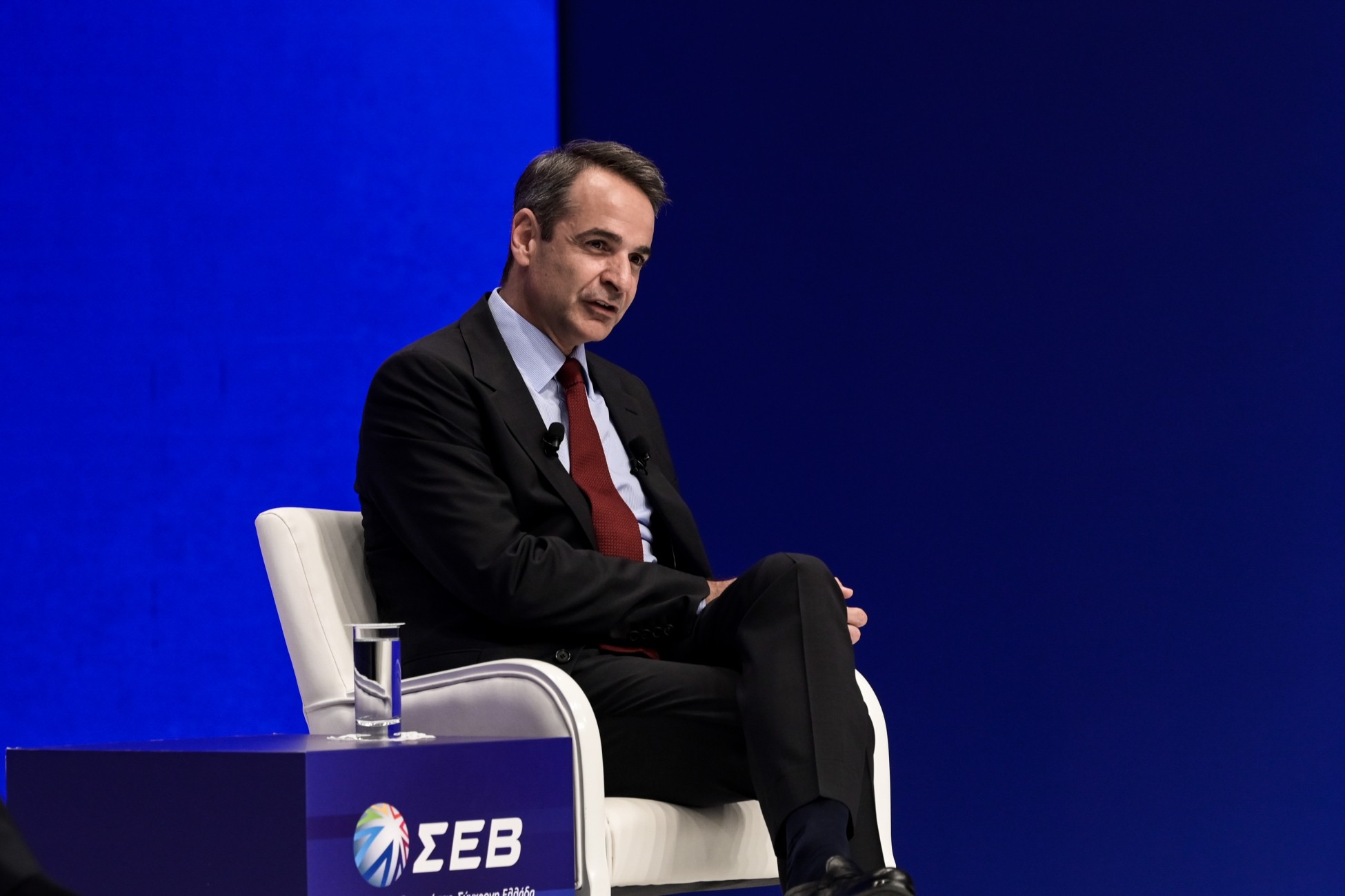 Κυριάκος Μητσοτάκης στον ΣΕΒ: Εκλογές την άνοιξη του 2023 (pics) (upd)