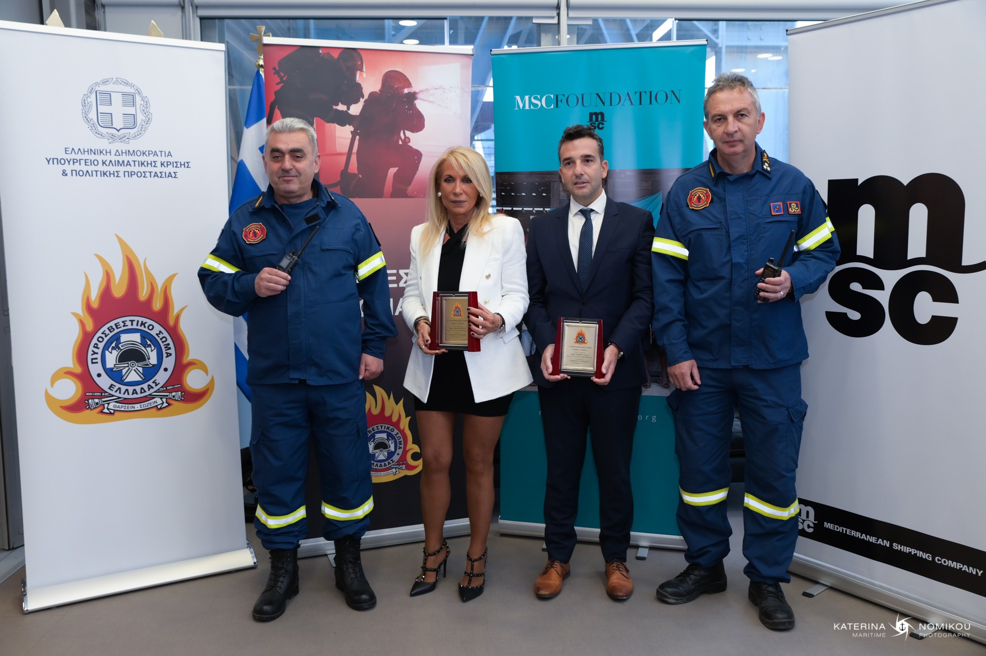 MSC Foundation: Δωρεά ασυρμάτων τελευταίας τεχνολογίας στο Ελληνικό Πυροσβεστικό Σώμα