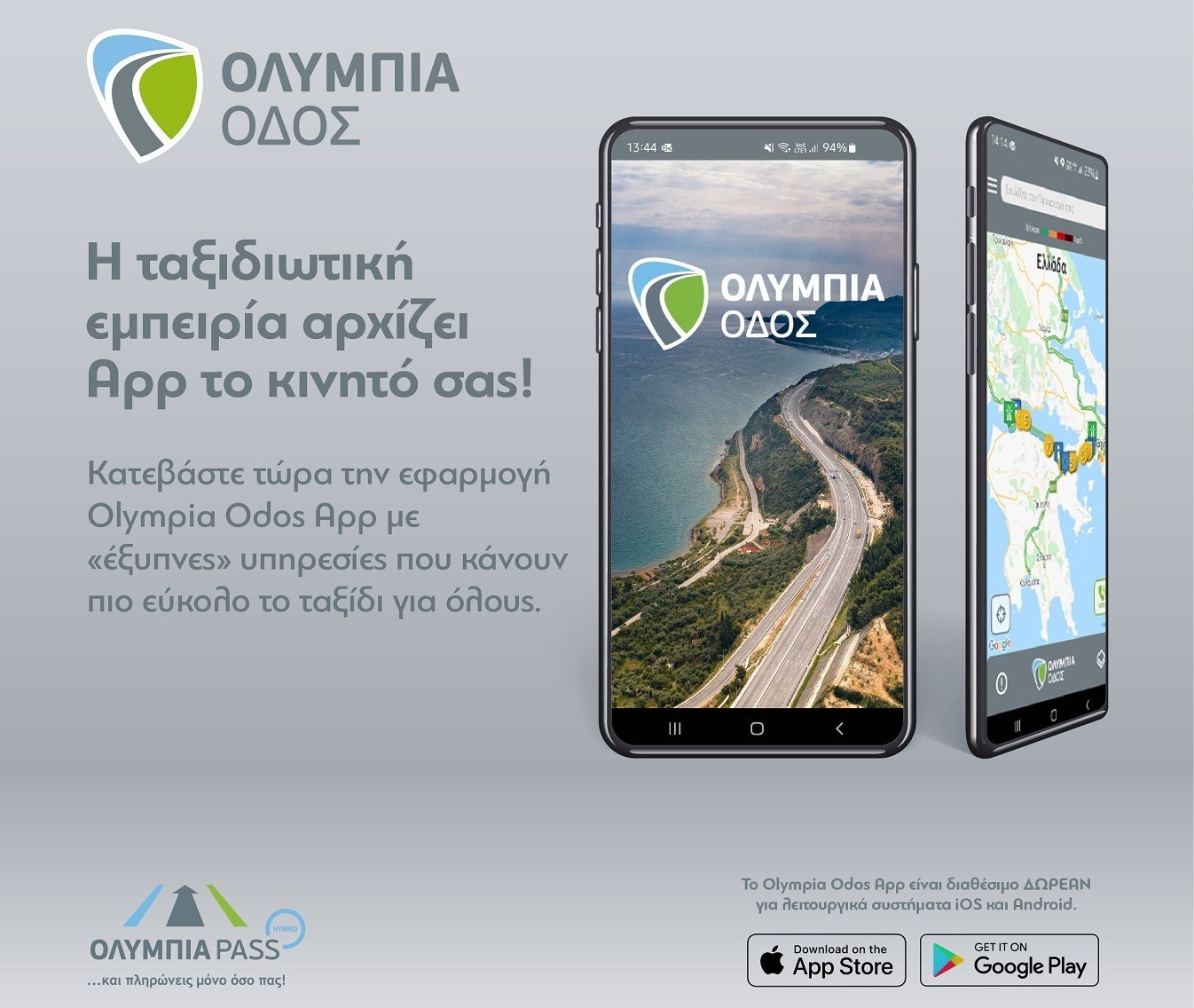 Olympia Odos App: Η εφαρμογή από την Ολυμπία Οδό ανοίγει «νέους δρόμους» για τους ταξιδιώτες (pics + vid)