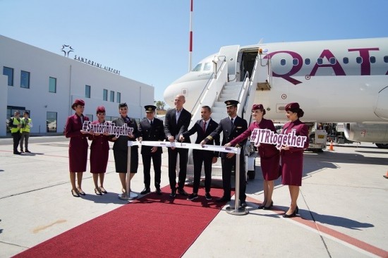 Qatar Airways: Για πρώτη φορά απευθείας πτήση από την Ντόχα στη Σαντορίνη (pics)