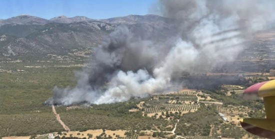 Φωτιά στα Μέγαρα: Μήνυμα από το 112 για εκκένωση του χωριού Ζάχουλη