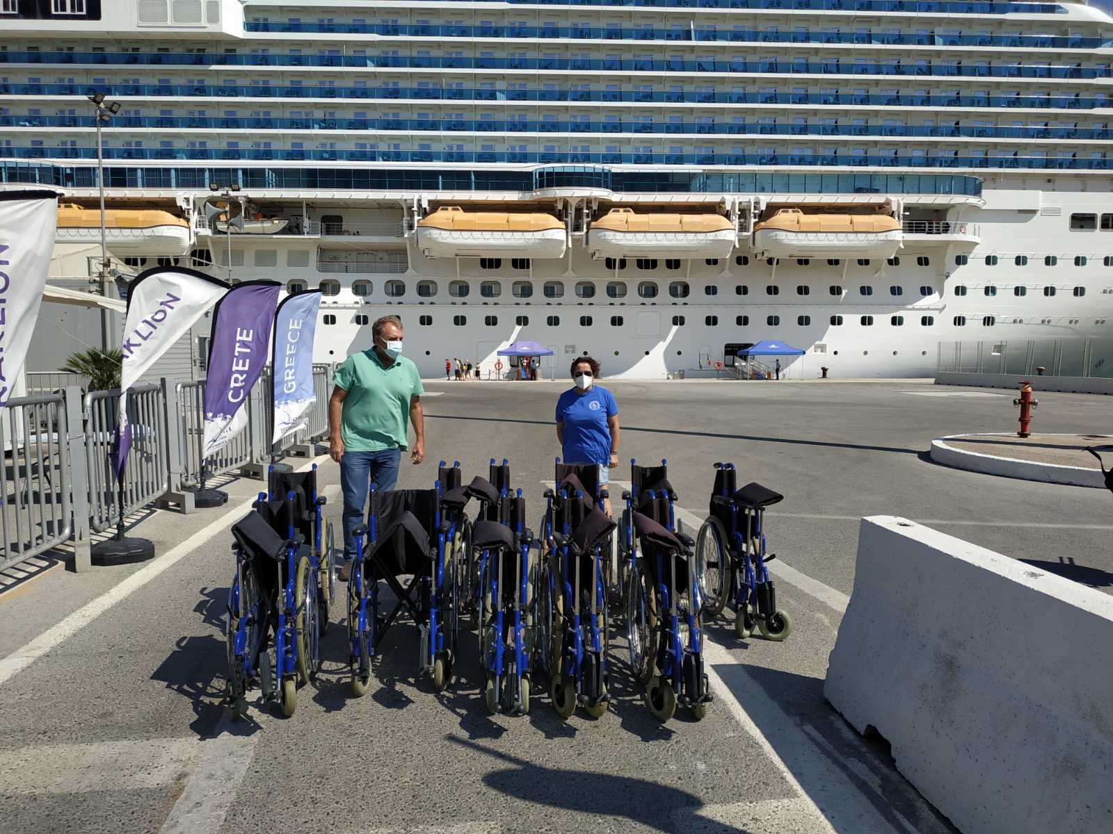 Δωρεά 11 αναπηρικών αμαξιδίων από την Costa Cruises και τον ΟΛΗ