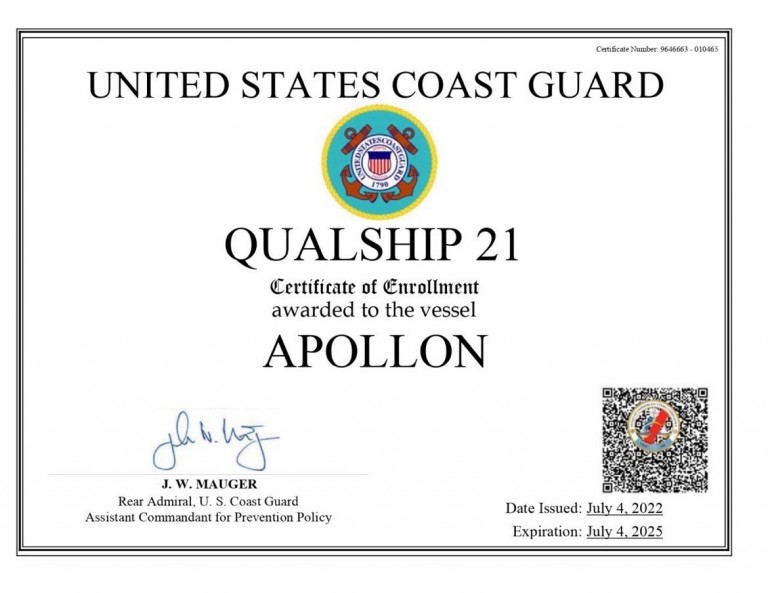 Qualship21: Διάκριση για 16 πλοία της Laskaridis Shipping  από την αμερικανική Ακτοφυλακή