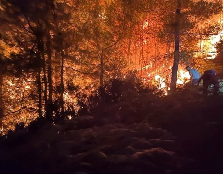 Θάσος: «Ψυχραιμία» συνιστούν οι τουριστικοί φορείς του νησιού – Μαίνεται η φωτιά