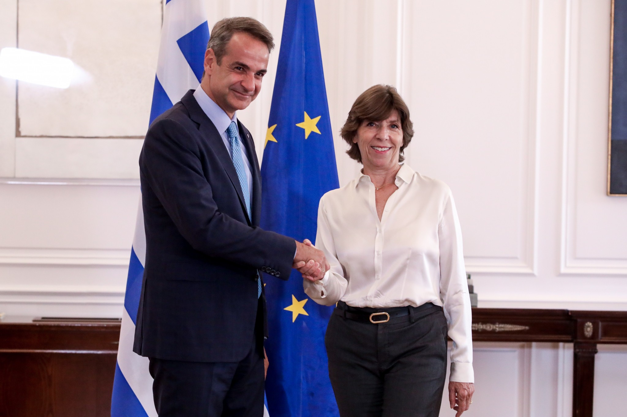 Μητσοτάκης σε Γαλλίδα ΥΠΕΞ: Η Τουρκία προκαλεί ένταση, υπονομεύει την ασφάλεια