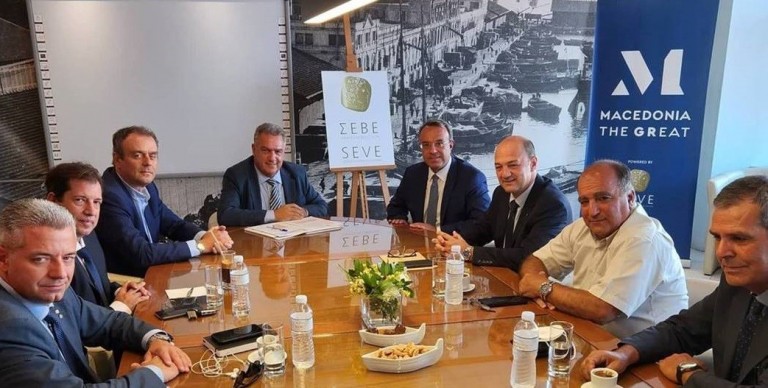 Σταϊκούρας: Συνάντηση με τη νέα διοίκηση του ΣΕΒΕ στη Θεσσαλονίκη