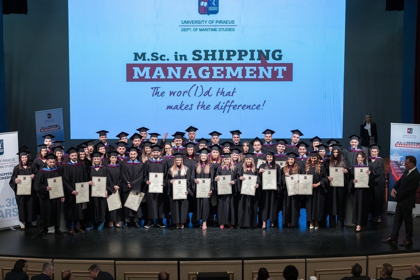 Πανεπιστήμιο Πειραιά: Απονομή Υποτροφιών και Ορκωμοσία Αποφοίτων Μεταπτυχιακού MSc in Shipping Management (pics)