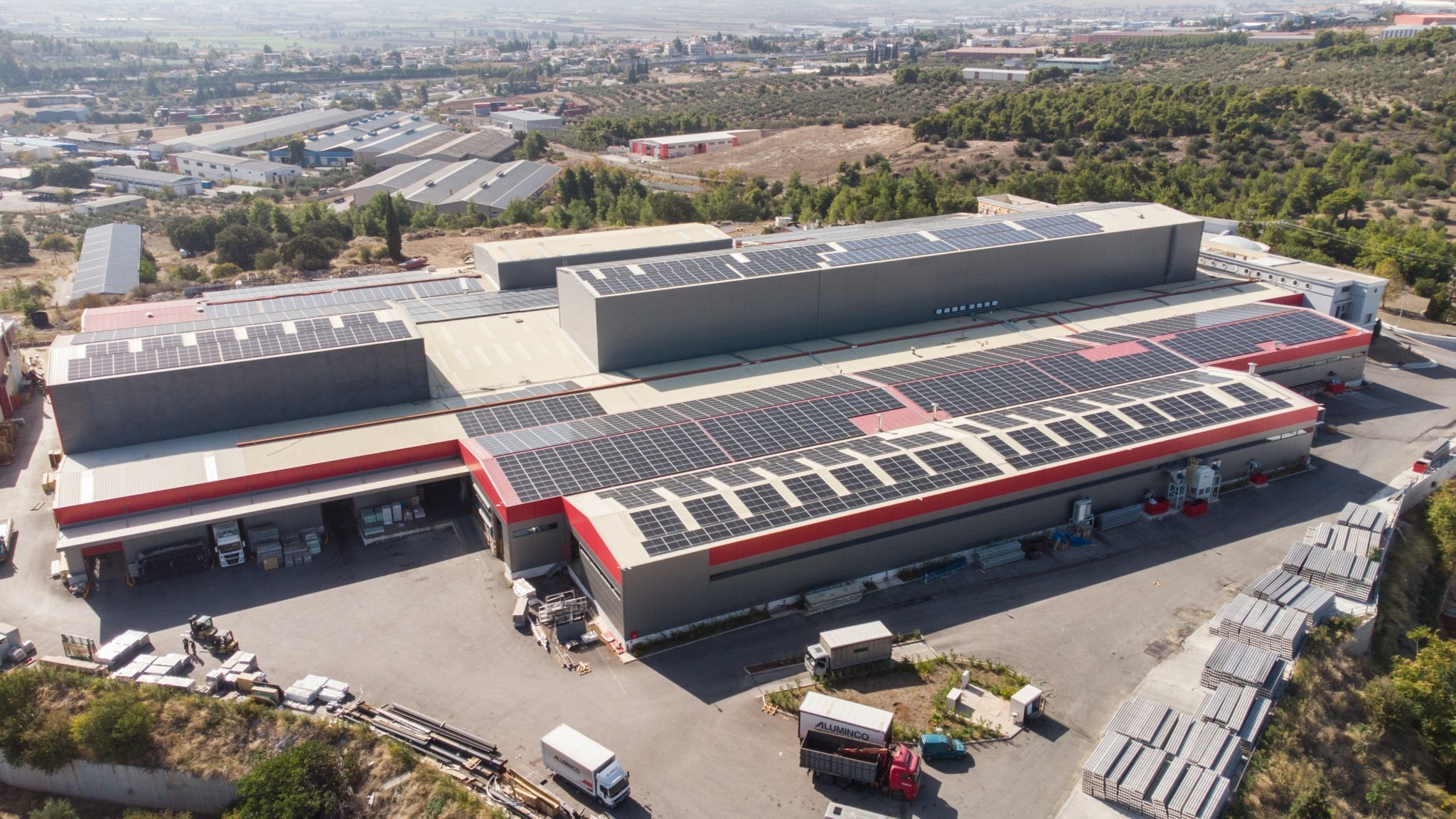 Aluminco: Νέα εγκατάσταση φωτοβολταϊκού πάρκου αυτοπαραγωγής ρεύματος (Net Metering)