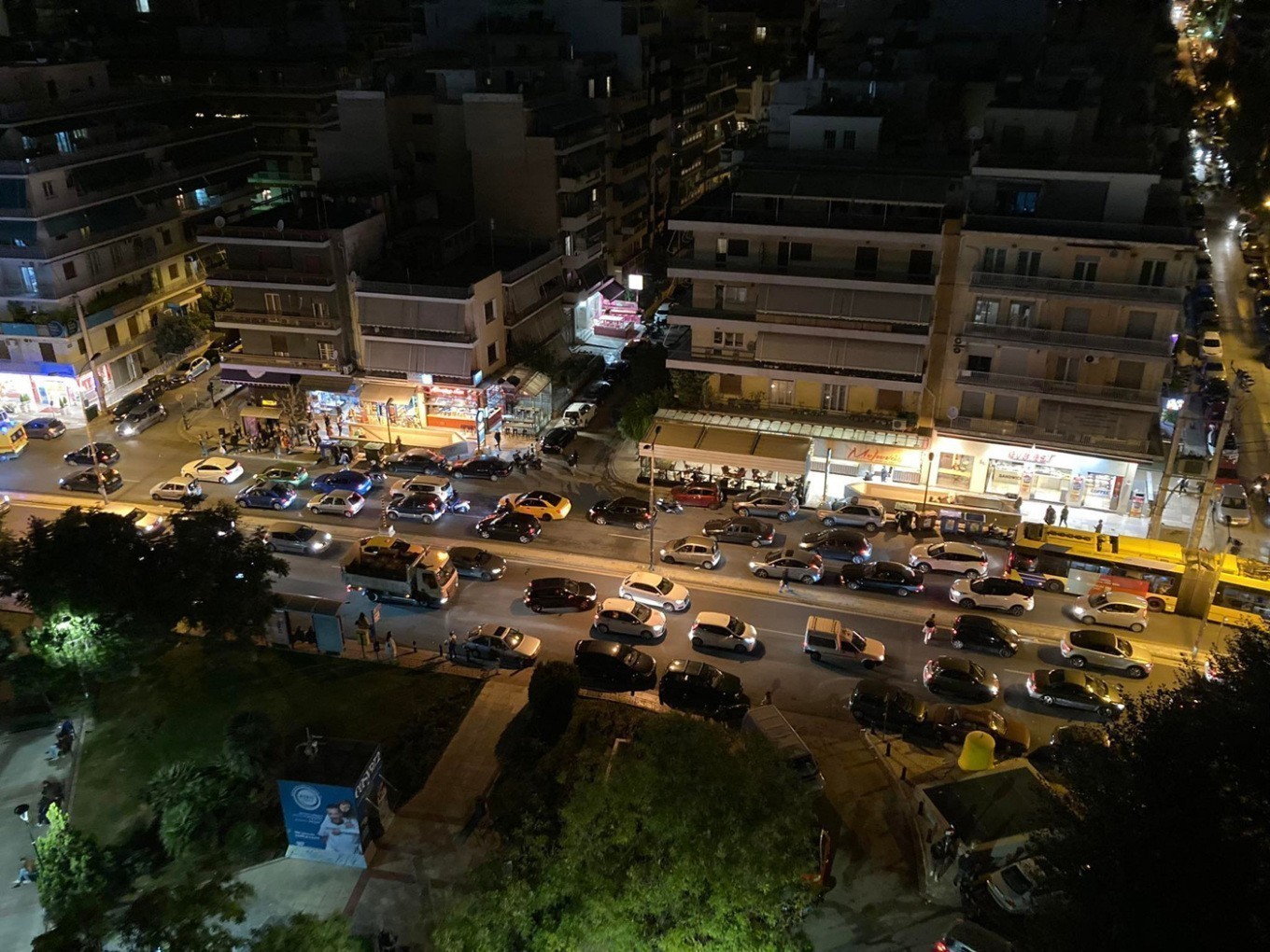 Μεγάλη κυκλοφοριακή συμφόρηση στην Αθήνα λόγω Μαραθωνίου
