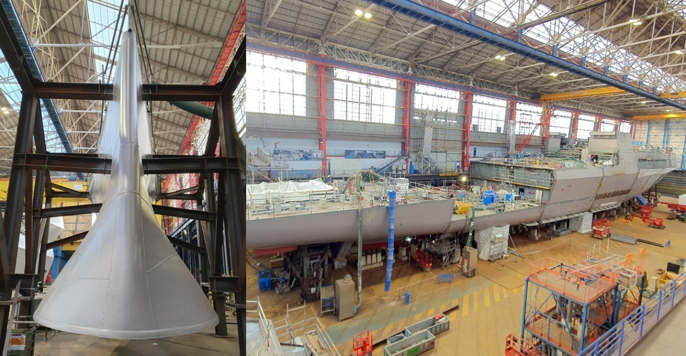 Eλληνική φρεγάτα Belh@rra: Δείτε φωτογραφίες από τη ναυπήγηση στο Λοριάν (tweet)