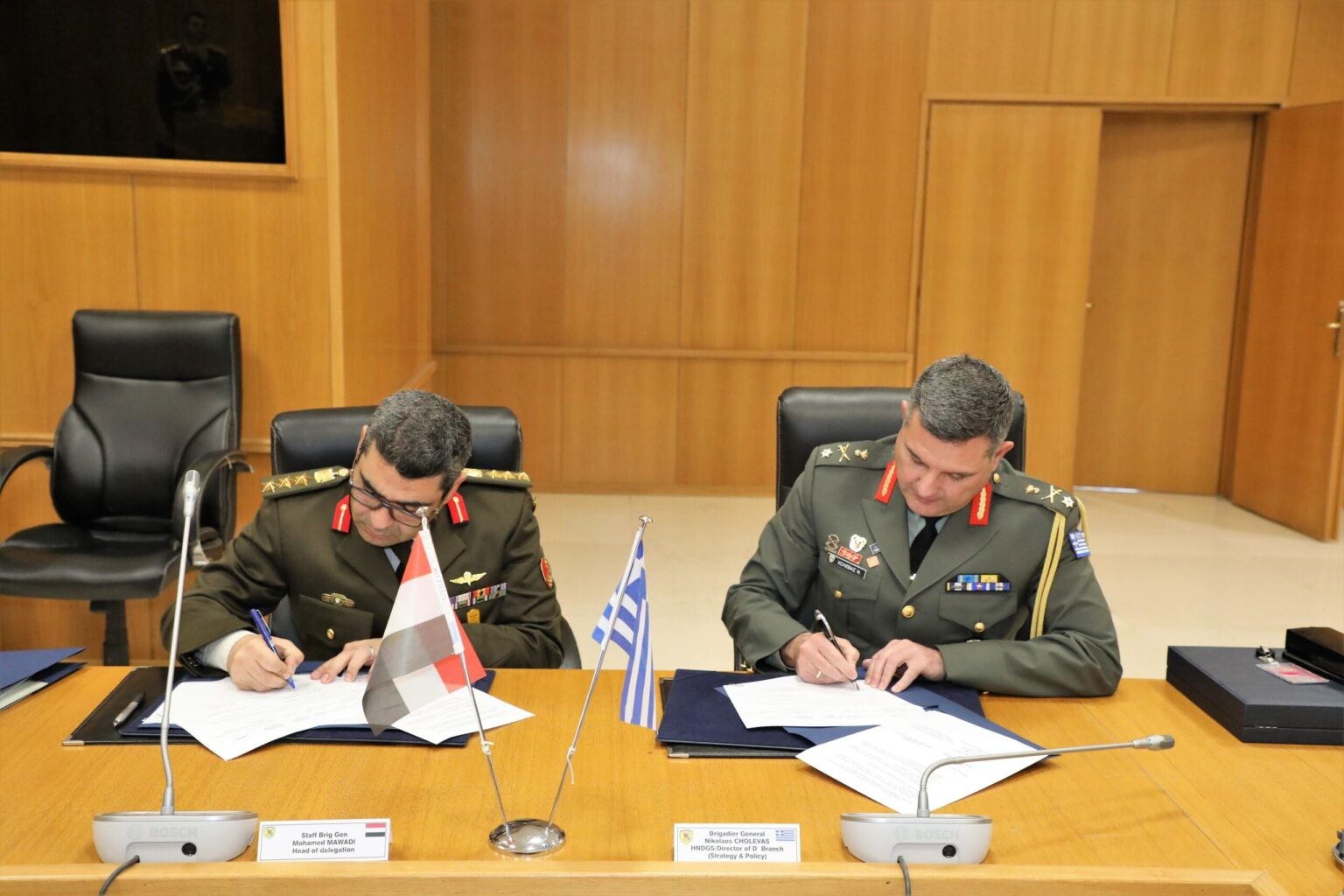 Έπεσαν οι υπογραφές για το «Πρόγραμμα Στρατιωτικής Συνεργασίας Ελλάδας – Αιγύπτου» έτους 2023