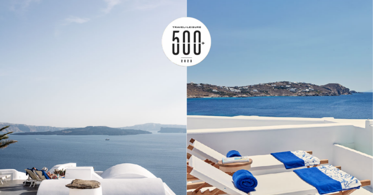 Travel + Leisure: Δύο ελληνικά ξενοδοχεία ανάμεσα στα 500 καλύτερα στον κόσμο