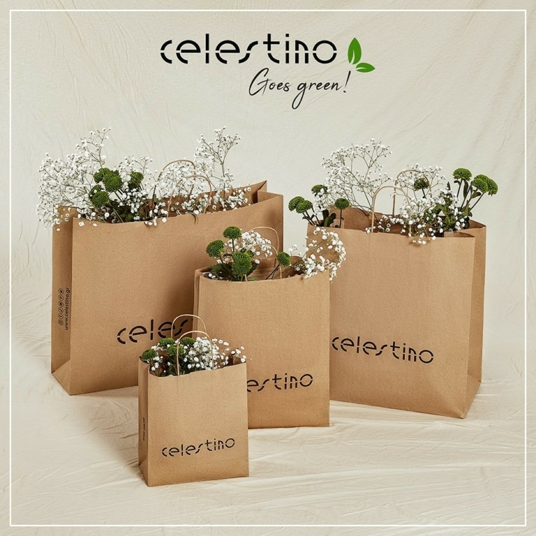 Celestino: Αντικαθιστά τις τσάντες της με νέες χάρτινες ανακυκλώσιμες