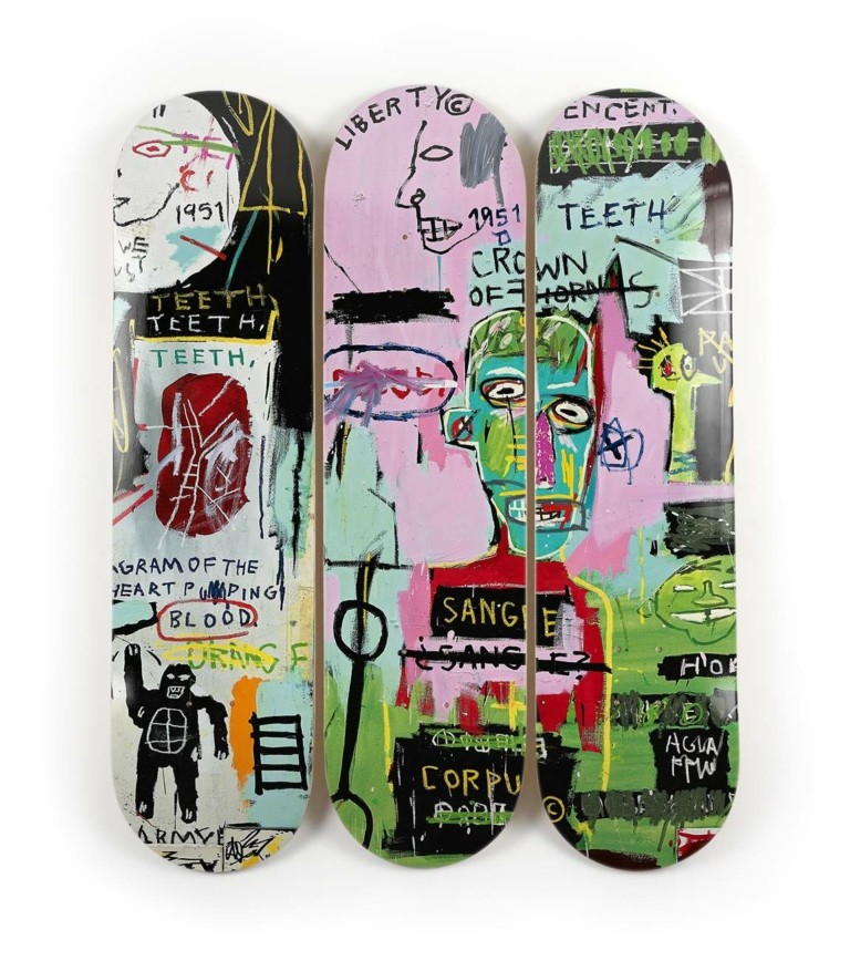 Τα πιο περιζήτητα skateboards στον κόσμο με έργα των Andy Warhol, Jeff Koons, Ai Weiwei