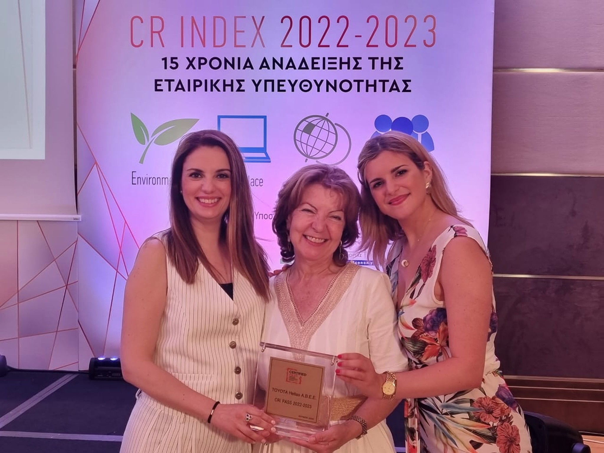 Toyota Ελλάς: Διακρίθηκε για την Εταιρική Υπευθυνότητα και τη Βιώσιμη Ανάπτυξη λαμβάνοντας την πιστοποίηση CRI Pass