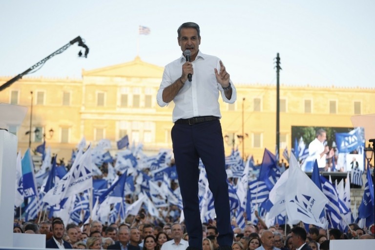 Μητσοτάκης: Στο Σύνταγμα πέφτει η αυλαία της προεκλογικής περιόδου – Ανοιγμα στους αναποφάσιστους