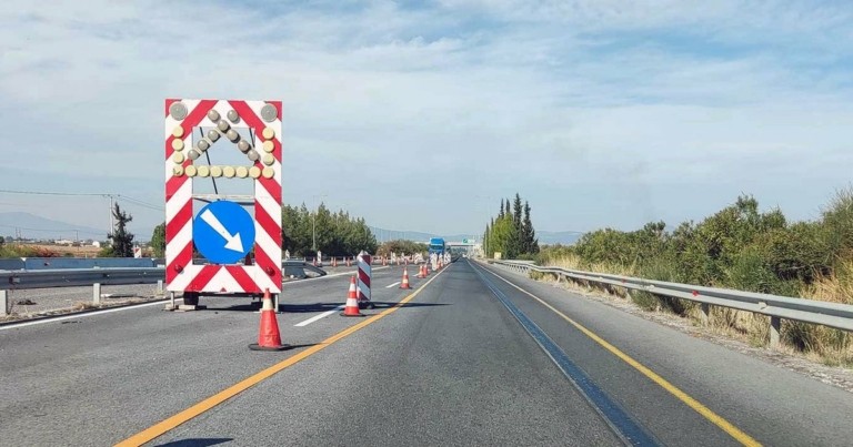 Κυκλοφοριακές ρυθμίσεις την Τετάρτη στην Αθηνών-Λαμίας στο ύψος των Αφιδνών