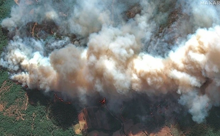 Αλεξανδρούπολη: Το μέγεθος της πύρινης κόλασης μέσα από δορυφόρο (pic)
