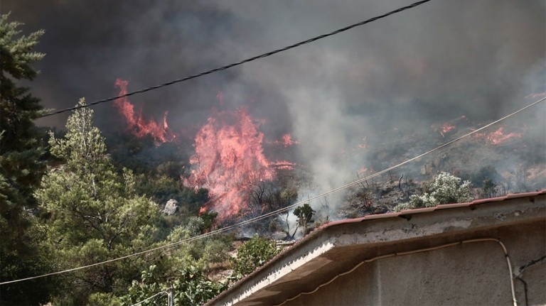 Αναζωπυρώθηκε η φωτιά στην Πάρνηθα: Μάχη να μην φτάσει στους Θρακομακεδόνες