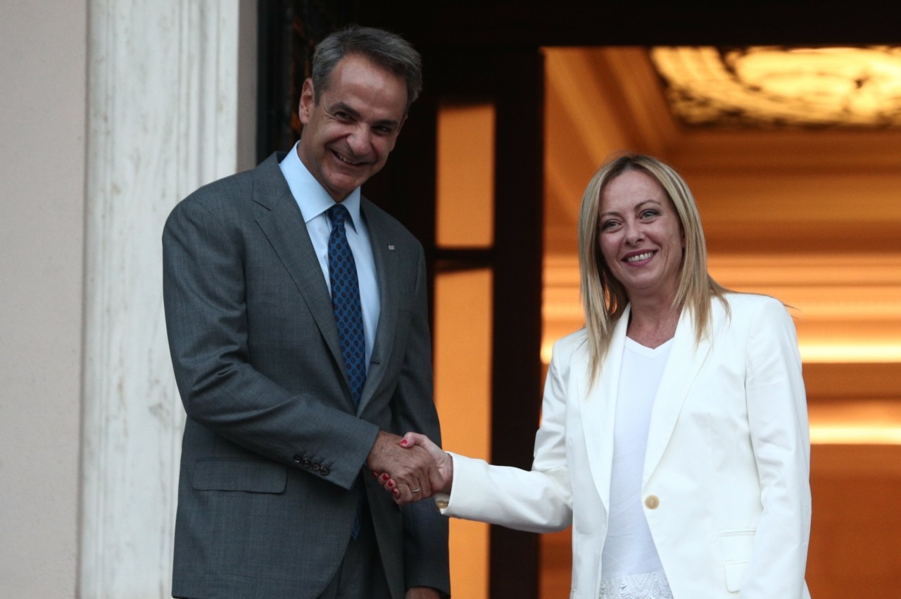 Ampliare la cooperazione economica tra Grecia e Italia – Di cosa hanno discusso Mitsotakis e Meloni (immagine)