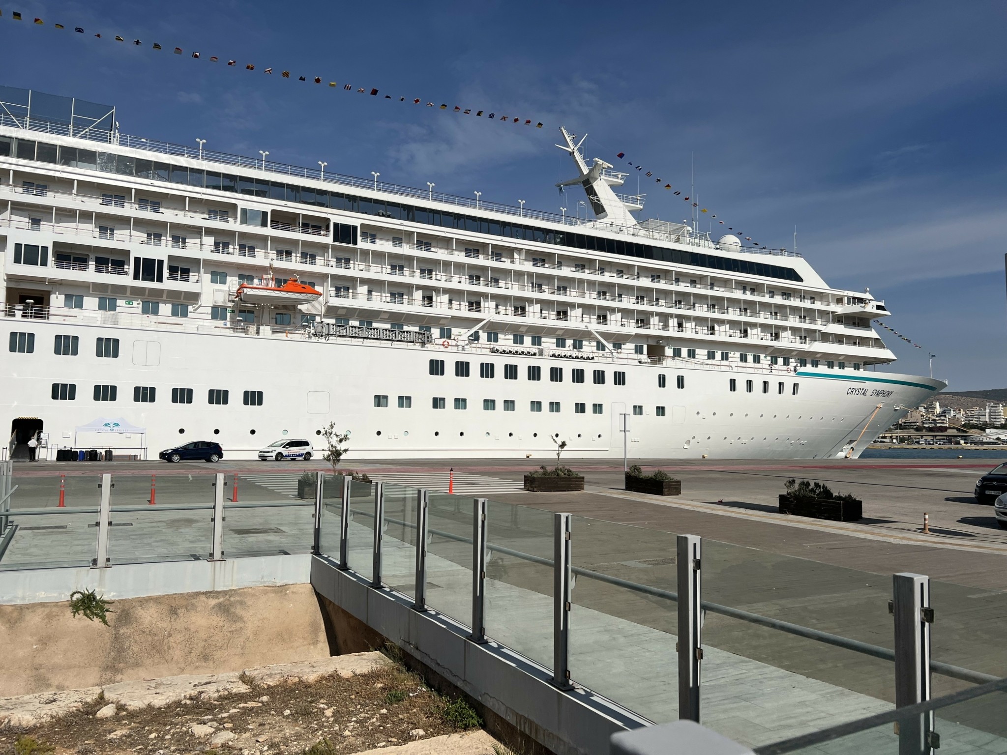 Crystal Symphony: Από τον Πειραιά η εκκίνηση του νέου κρουαζιερόπλοιου της Crystal Cruises (pics)