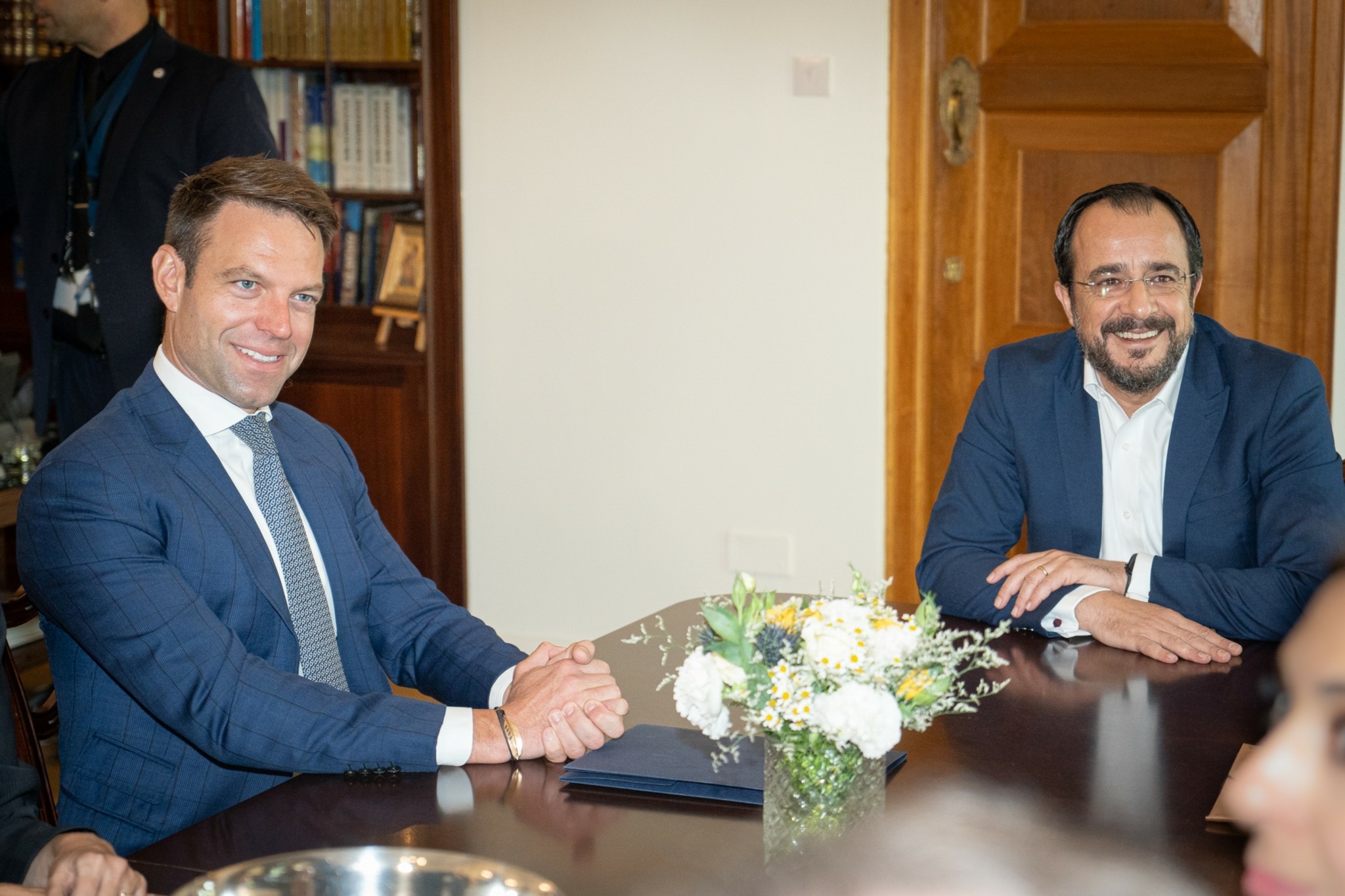 Στην Κύπρο ο Κασσελάκης – Συναντήθηκε με τον Νίκο Χριστοδουλίδη (pics)