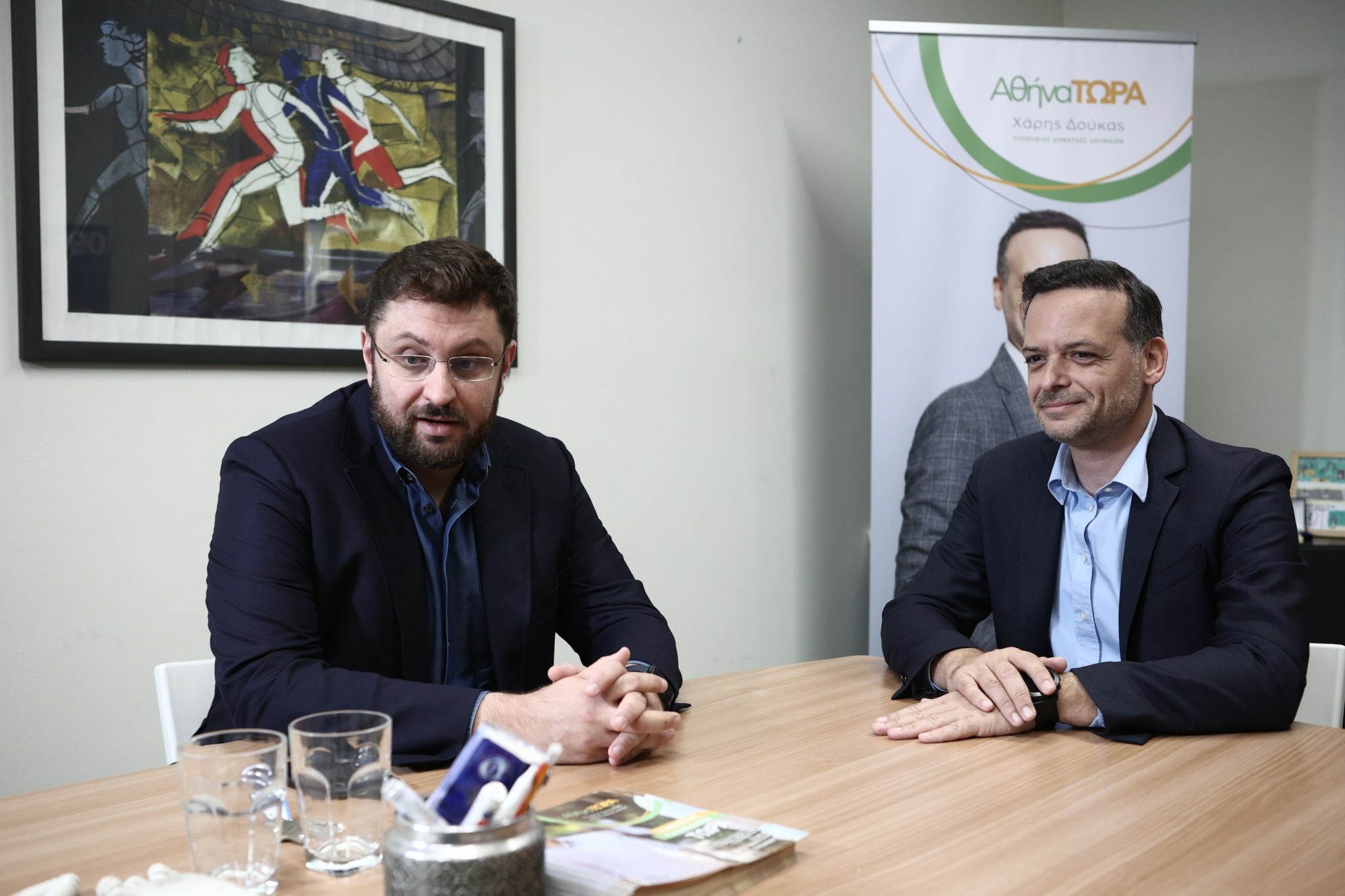 Συναντήθηκαν Δούκας και Ζαχαριάδης – «Εφικτή η ανατροπή, ζητούμενο να ηττηθεί ο Μπακογιάννης»