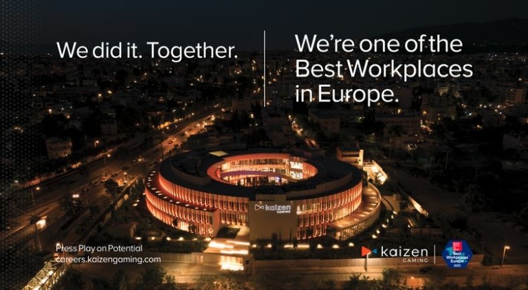 Στα Best Workplaces in Europe 2023 η Kaizen Gaming