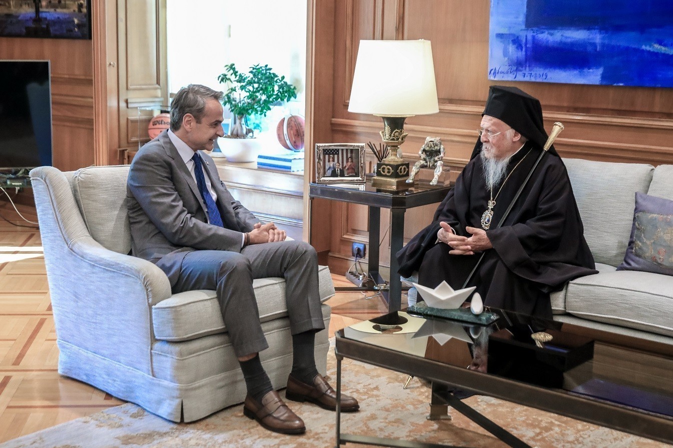 Συνάντηση Μητσοτάκη – Βαρθολομαίου: Στο επίκεντρο η Μέση Ανατολή – Ανησυχία για Χριστιανούς στους Αγίους Τόπους