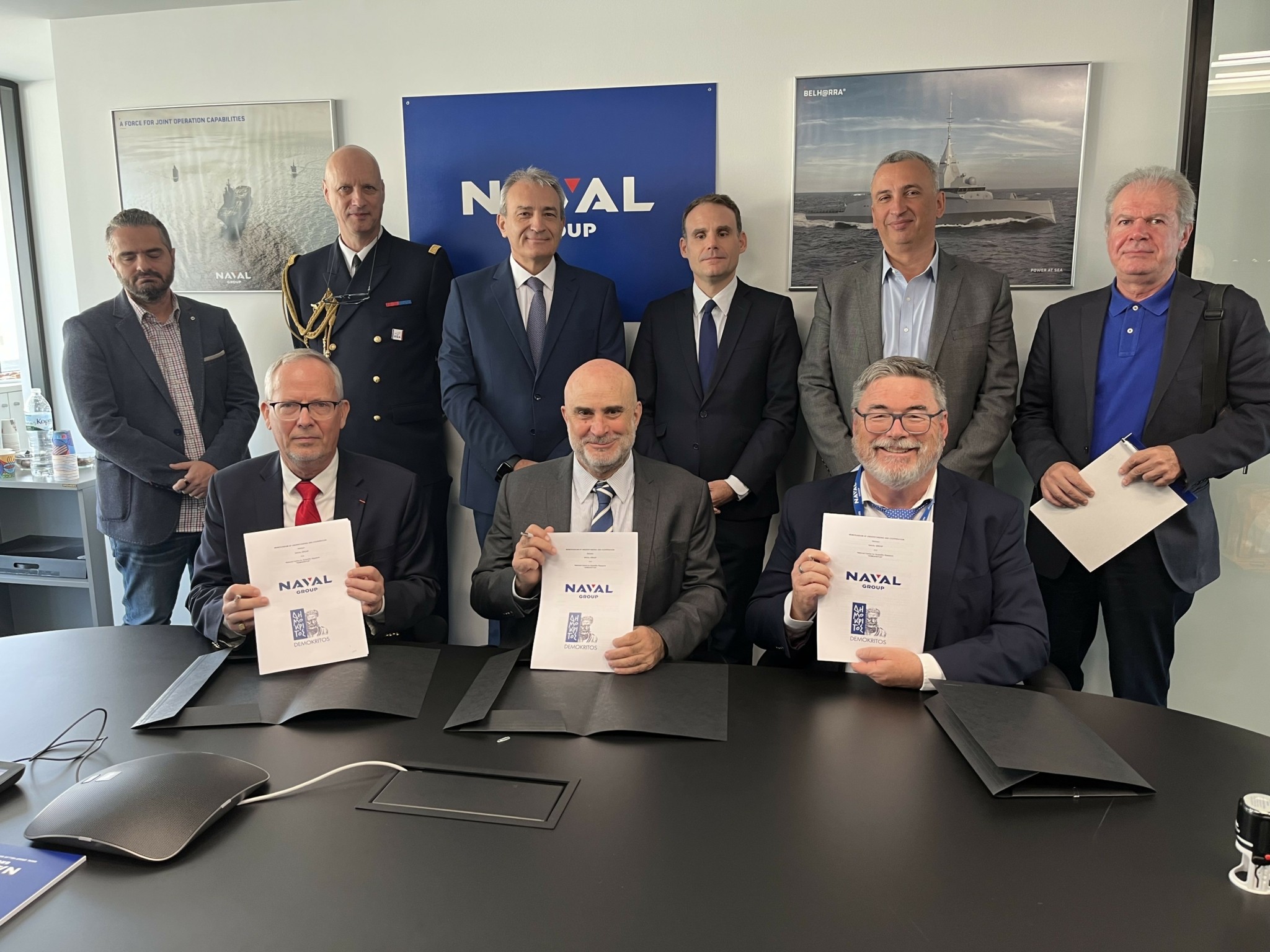 Naval Group: Ενισχύει τη συνεργασία της με το Ελληνικό Εθνικό Κέντρο Επιστημονικών Ερευνών Δημόκριτος