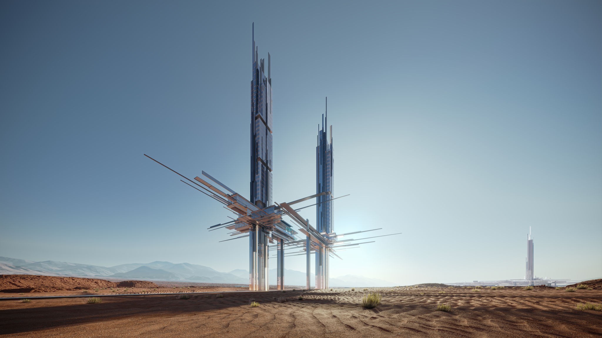 Epicon – Δύο φουτουριστικοί πύργοι στην έρημο της Σαουδικής Αραβίας