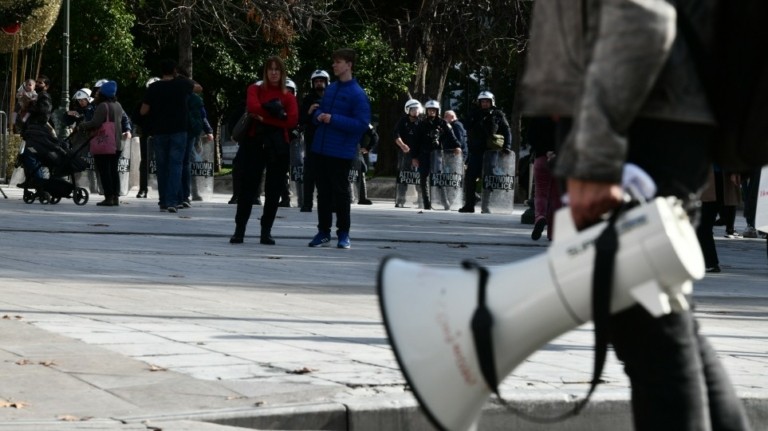 Συλλαλητήριο από φοιτητές, μαθητές και εκπαιδευτικούς για τα ιδιωτικά πανεπιστήμια