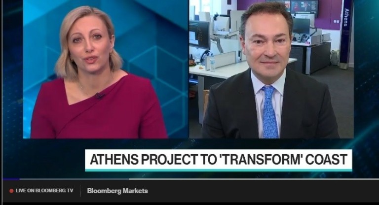 Οδυσσέας Αθανασίου στο Bloomberg: Το Ελληνικό θα προσθέσει 2,5% μονάδες στο ΑΕΠ