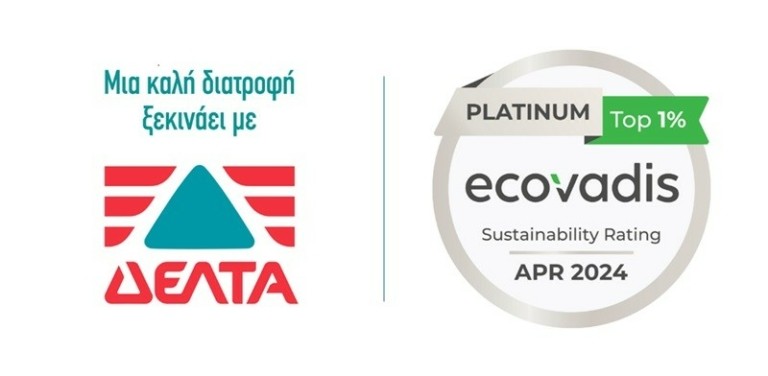 ΔΕΛΤΑ: Στο κορυφαίο 1% των εταιρειών παγκοσμίως σε θέματα βιώσιμης ανάπτυξης