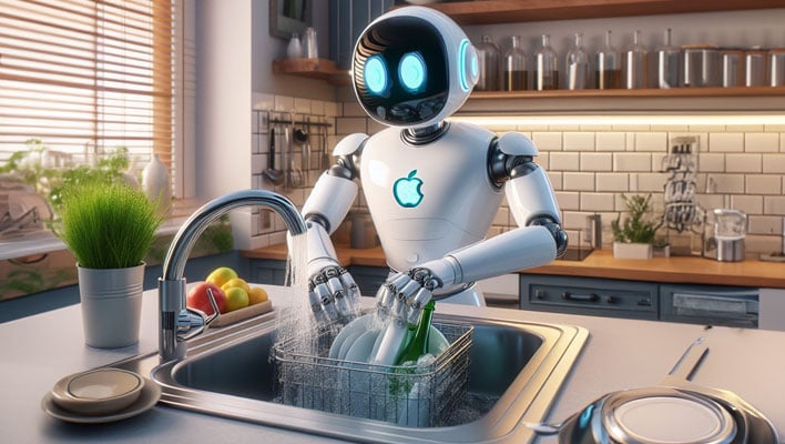 Apple: Ετοιμάζει ρομπότ που θα πλένει και τα πιάτα μας (tweet)