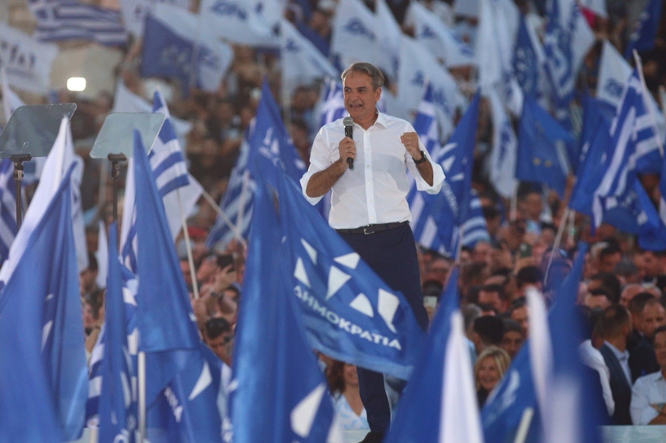 Μητσοτάκης: «Σηκώνουμε το γάντι, η ΝΔ θα είναι η μεγάλη νικήτρια το βράδυ της Κυριακής» (vid)