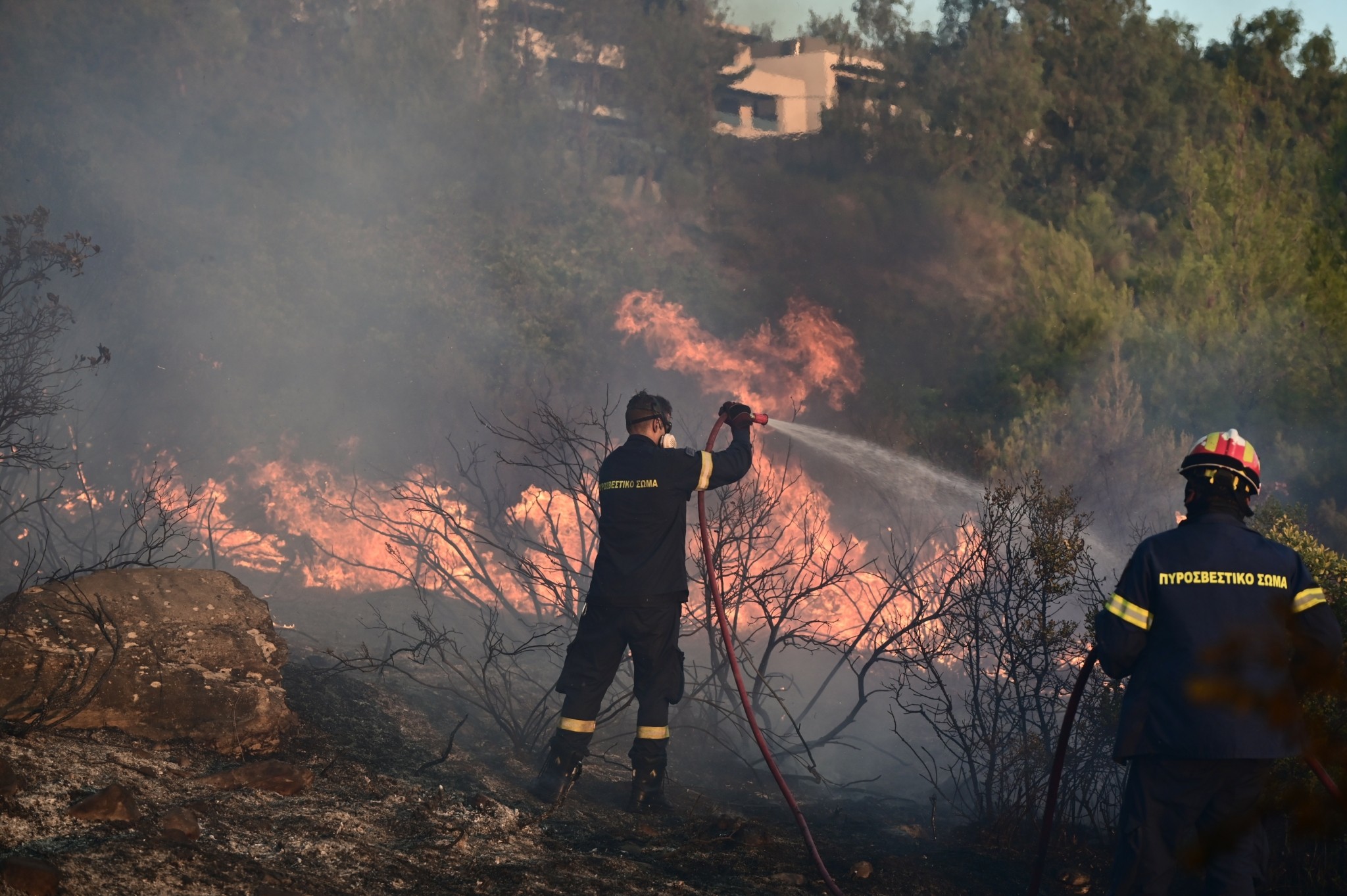 Φωτιά στη ΒΑ Αττική: Αναμένονται ριπές ανέμου πάνω από 8 μποφόρ σήμερα το μεσημέρι (vid)