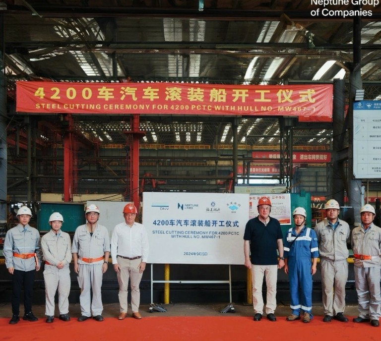 Όμιλος Neptune: Ξεκίνησε η ναυπήγηση του πρώτου από τα 4 υπό παραγγελία πλοία μεταφοράς οχημάτων (pics)