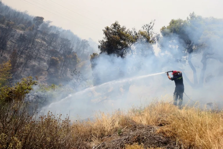 Μεγάλη φωτιά στα Μεσοχώρια στην Εύβοια: Μήνυμα του 112 για εκκένωση των Τσακαίων προς Στύρα