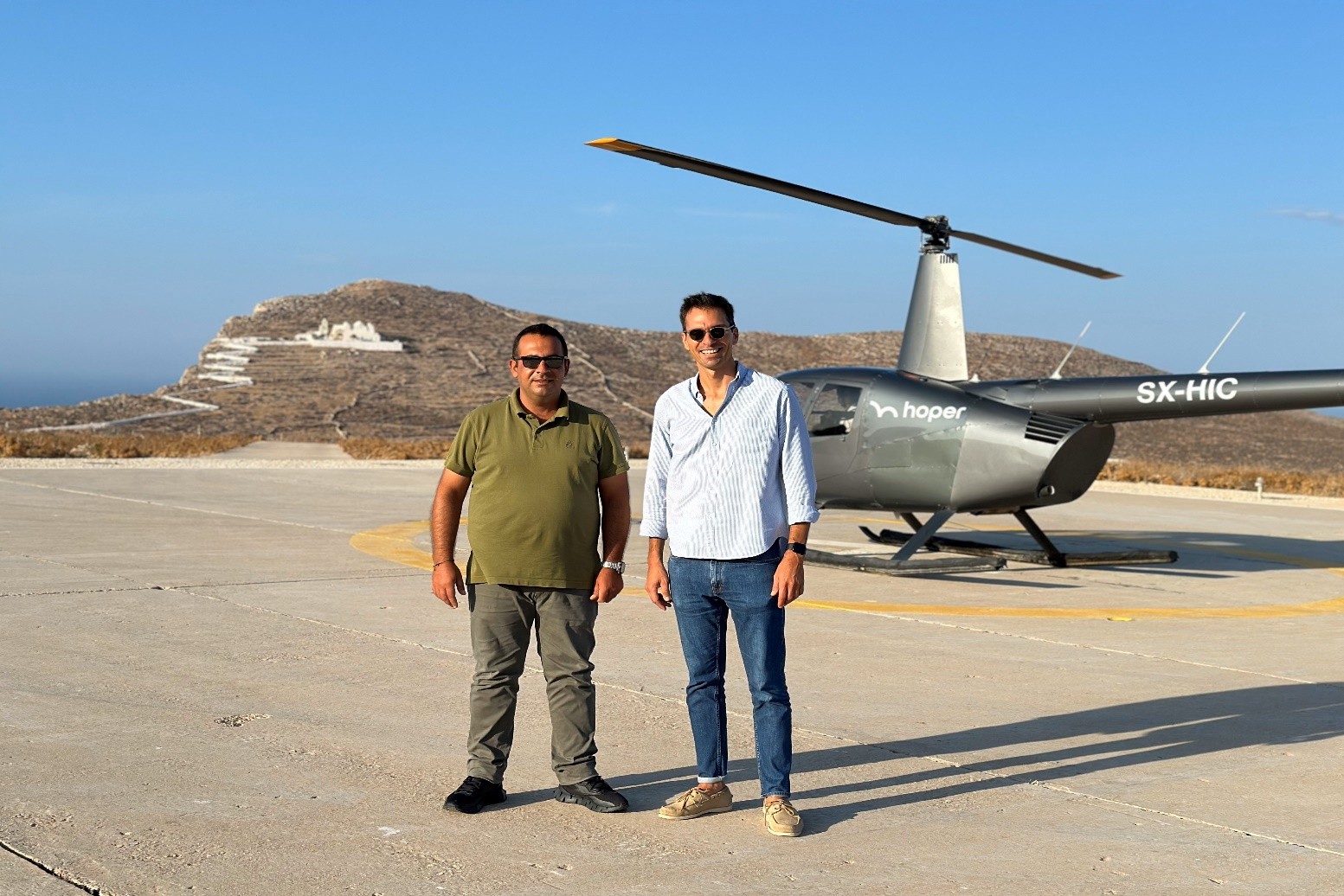 hoper: Εγκαινιάζει την πτήση Αθήνα – Φολέγανδρο με ελικόπτερο