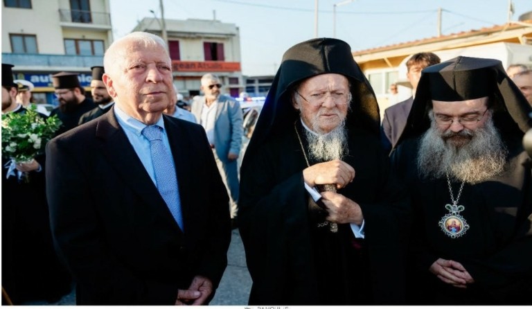 Για την κλιματική αλλαγή μίλησε ο Πατριάρχης Βαρθολομαίος στη Χίο