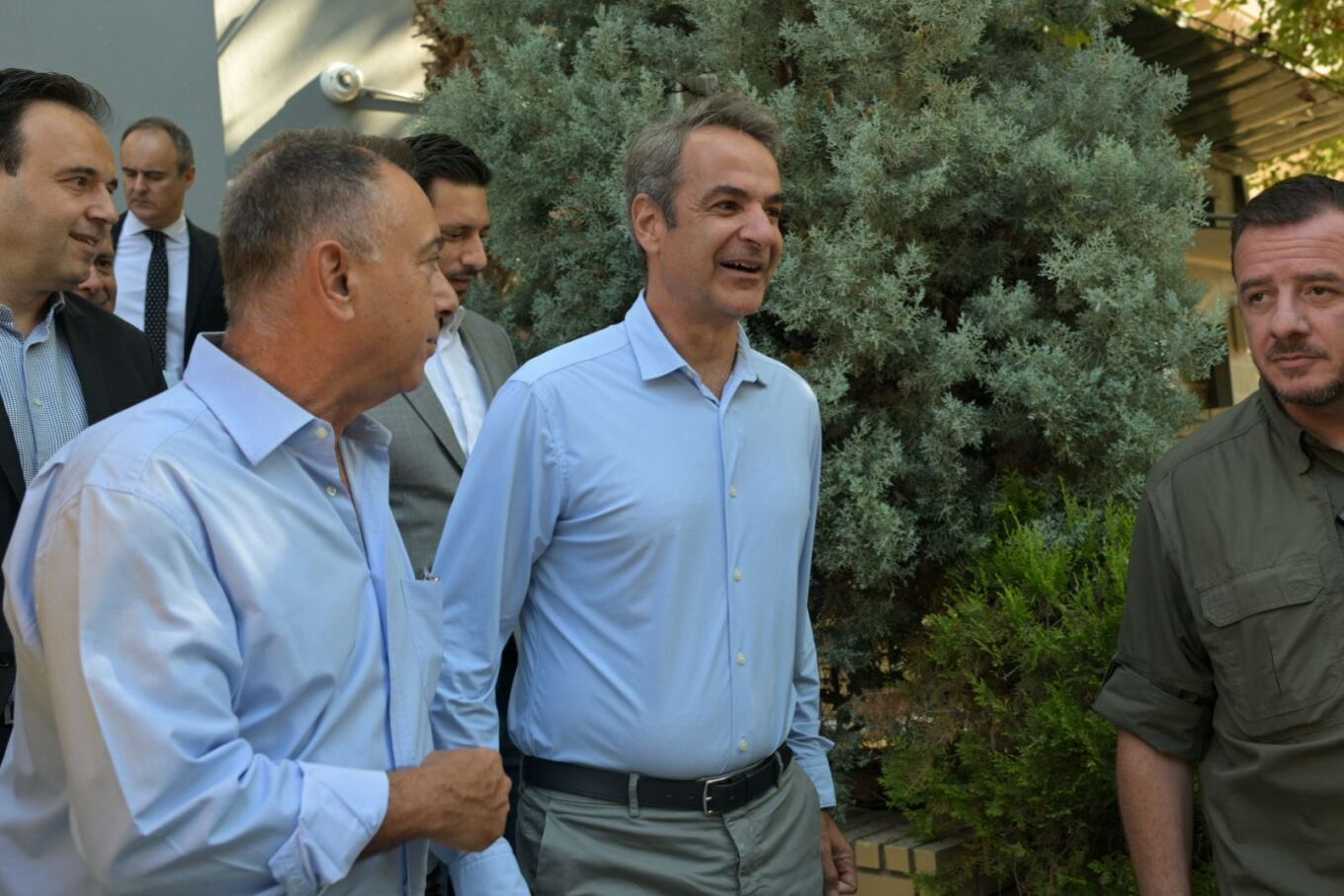 Από το νέο γραφείο Κτηματογράφησης Λάρισας ξεκίνησε η επίσκεψη Mητσοτάκη στην Θεσσαλία