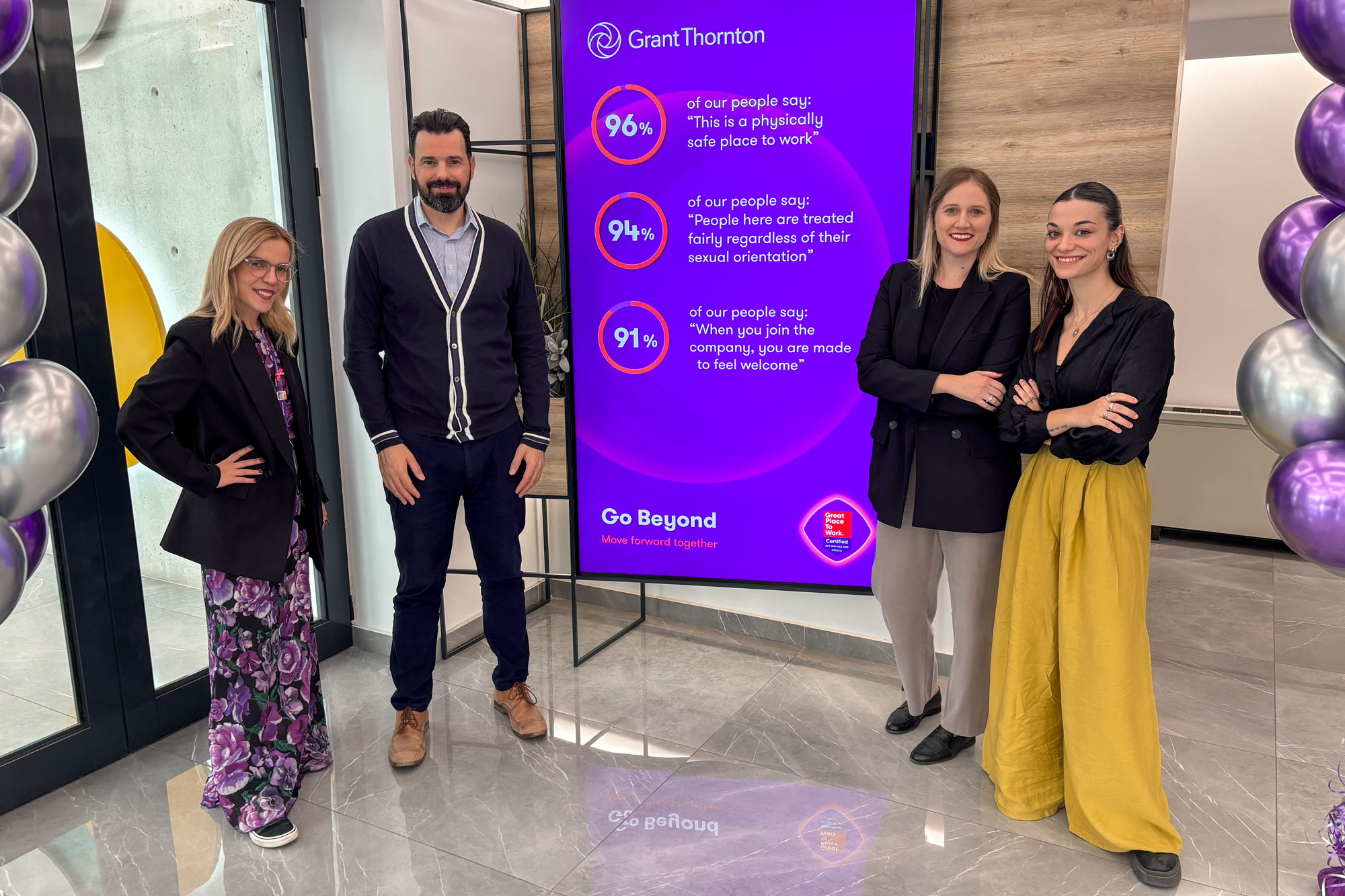 Grant Thornton: Αναγνωρίζεται ως Great Place to Work για 3η συνεχή χρονιά