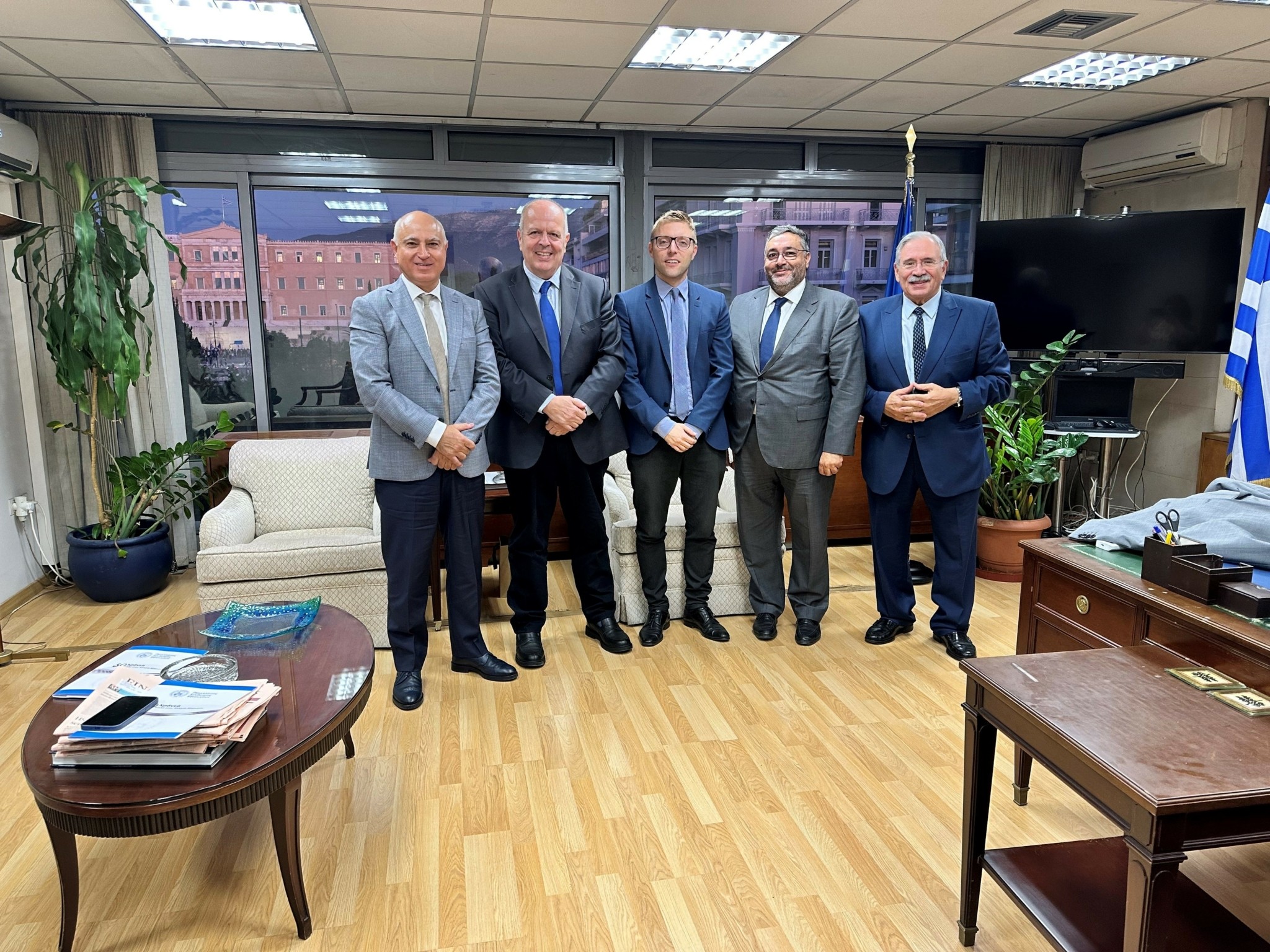 ΠΣΕ: Συνάντηση της νέας διοίκησης με τον Κωστή Χατζηδάκη (pic)