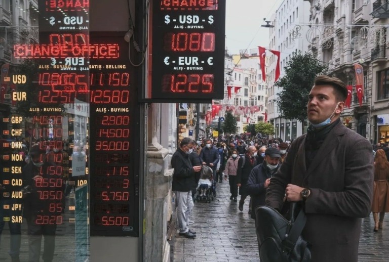 Σε ύφεση η οικονομία της Τουρκίας το γ’ τρίμηνο (γράφημα)