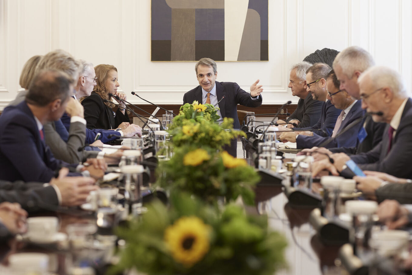 Μητσοτάκης: Συναντήθηκε με CEOs από ευρωπαϊκές χημικές βιομηχανίες – Έμφαση στο κόστος της ενέργειας