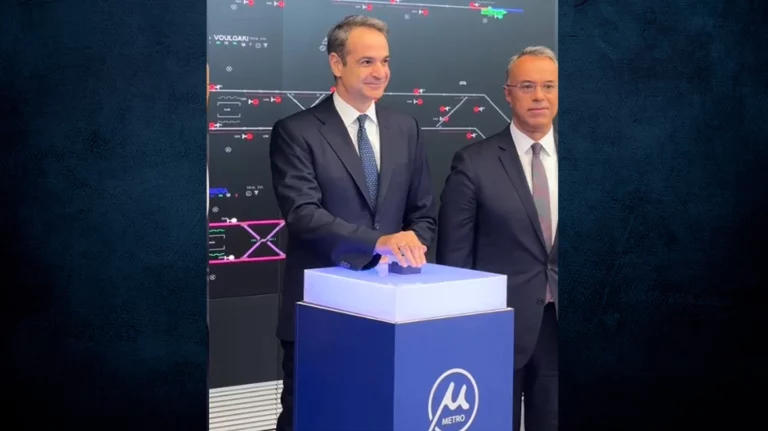 Μετρό Θεσσαλονίκης: Η στιγμή που ο Κυριάκος Μητσοτάκης πάτησε το κουμπί «εκκίνησης»
