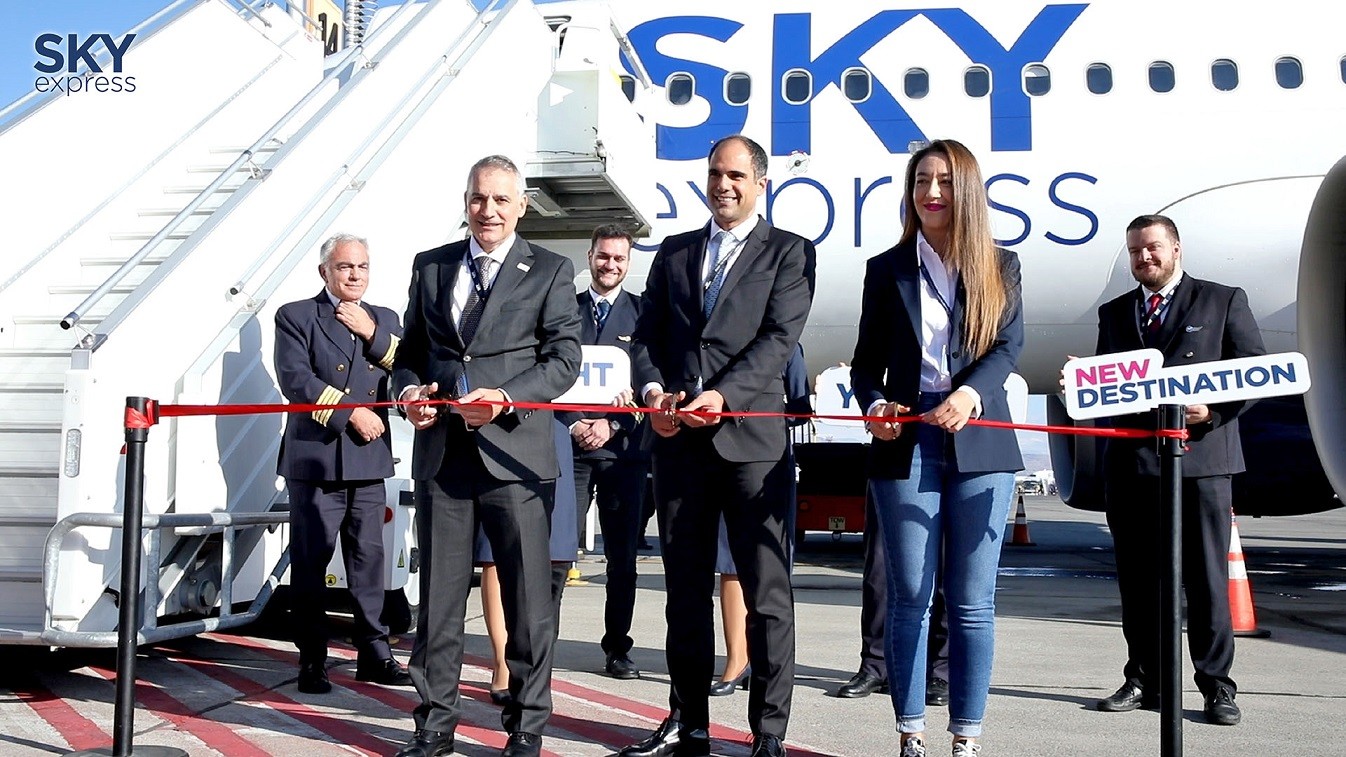 SKY express: Eγκαινιάζει απευθείας δρομολόγιο Αθήνα – Γερεβάν (pic)