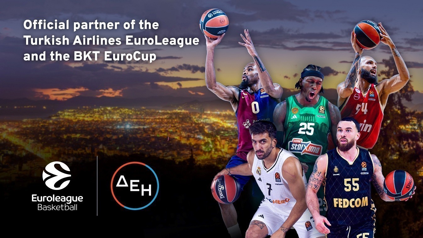 ΔΕΗ: Γίνεται επίσημος χορηγός της Euroleague Basketball μέχρι το 2027